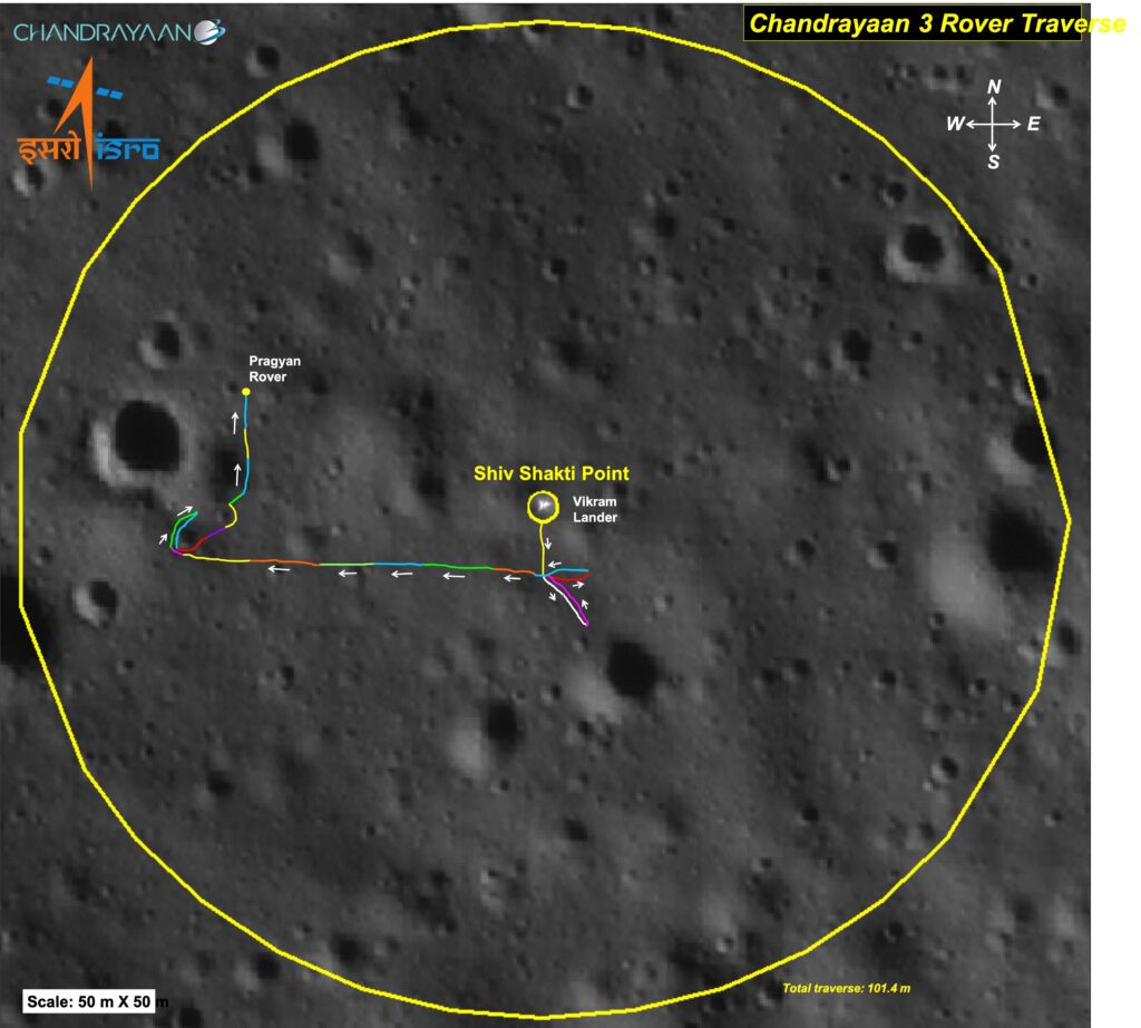 Chandrayaan-3 Mission: प्रज्ञान रोवर ने चांद की सतह पर लगाई ‘सेंचुरी’, अब कहां हैं रोवर