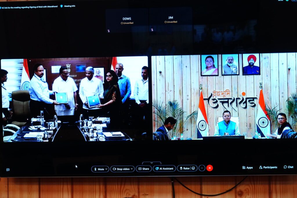 Jal Jeevan Mission Uttarakhand CM Dhami Water Scheme Rural Water Supply India