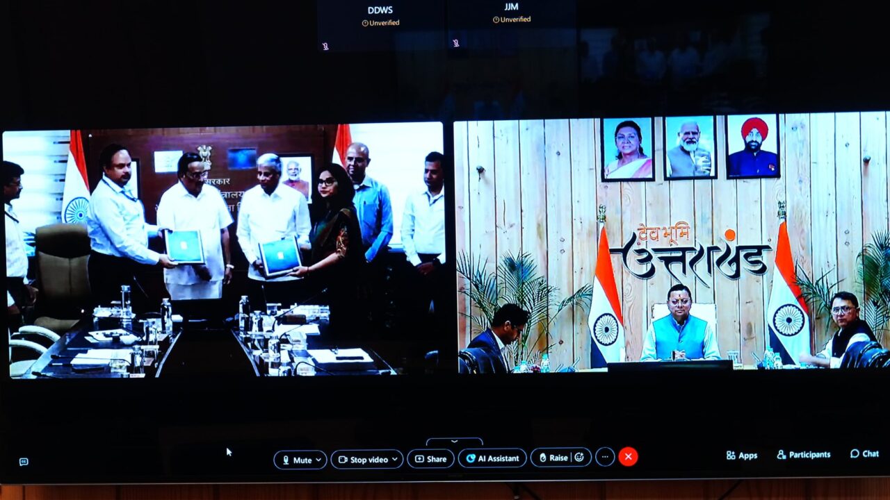 Jal Jeevan Mission Uttarakhand CM Dhami Water Scheme Rural Water Supply India